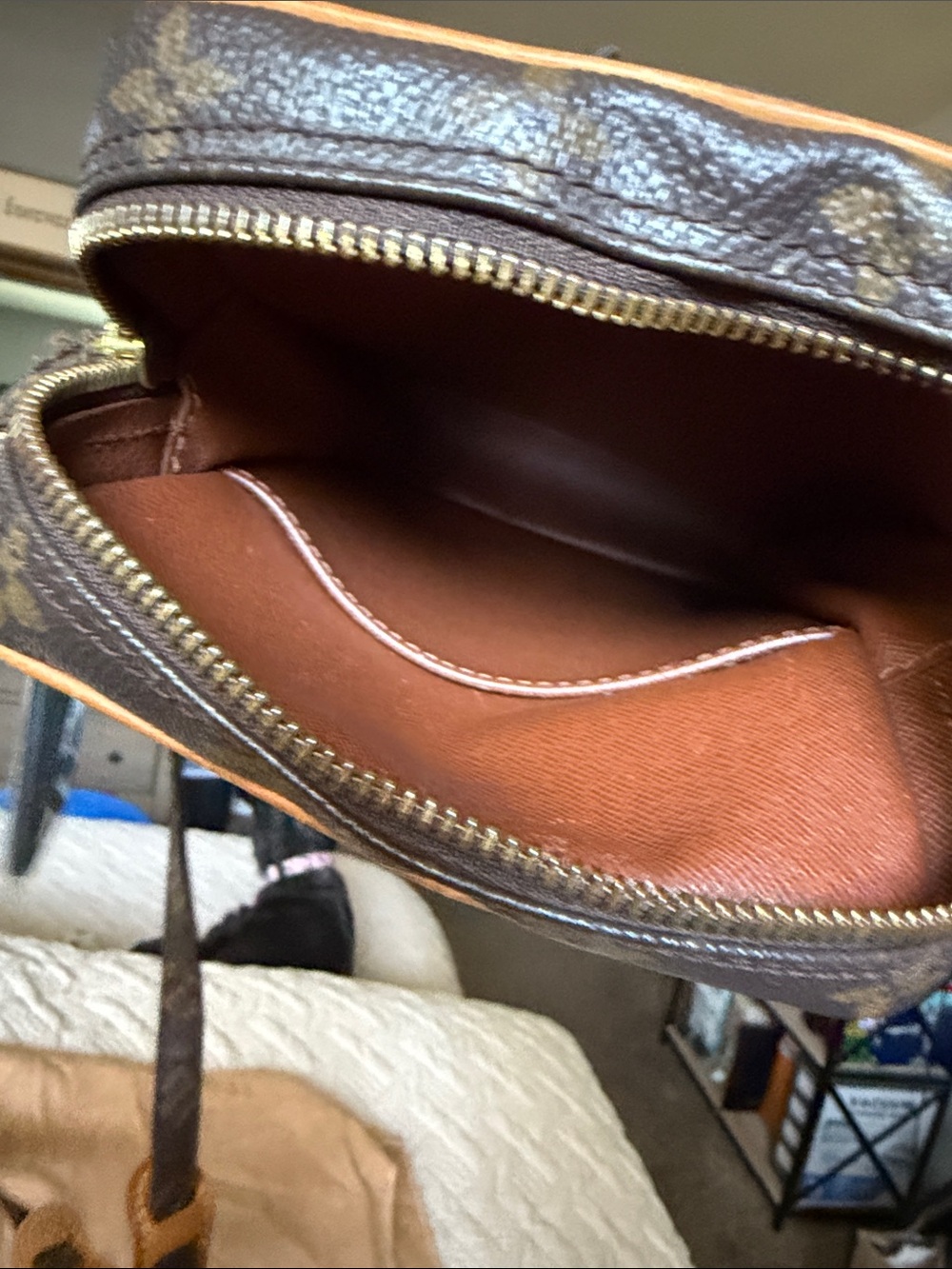Louis Vuitton Monogram Crossbody in Brown and Tan - Picture 8 of 11